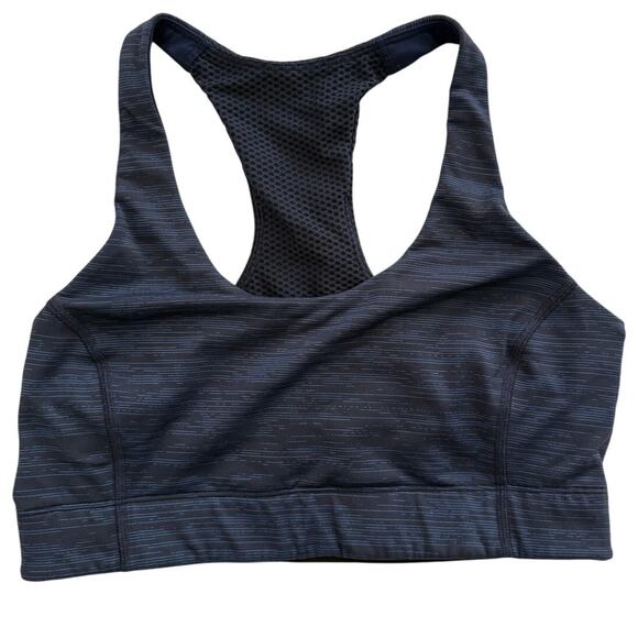 Outdoor Voices Blue/Black Baltic Doing Things Workout Sports Bra Racerback-Small - Picture 3 of 6